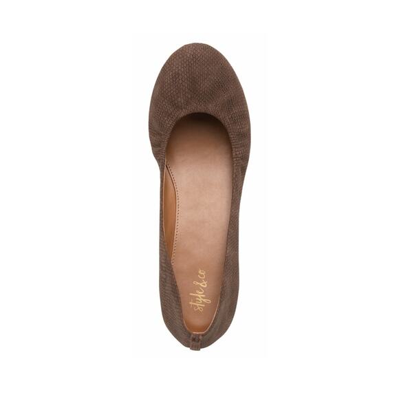 Style & Co. Shoes - Style & Co | Vinniee Brown Snakeskin‎ Flats NEW